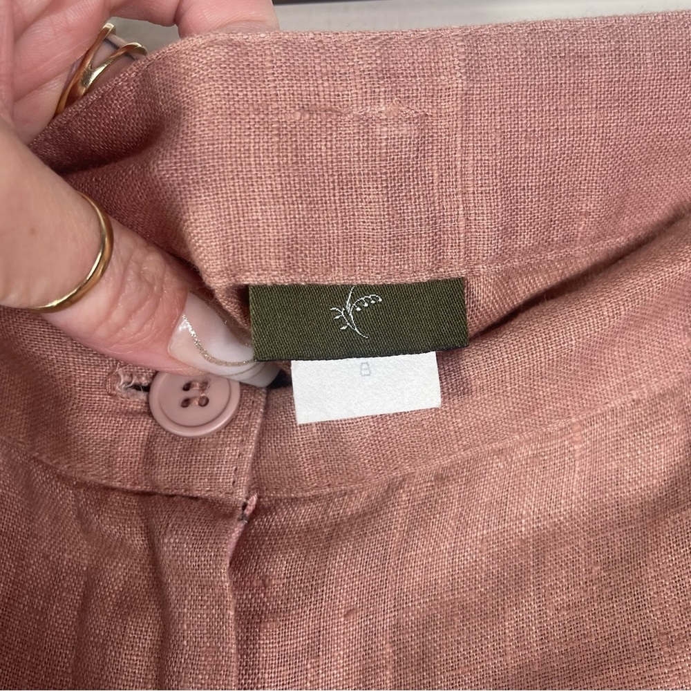 Linen Wide Leg Pants - Picture 2 of 5